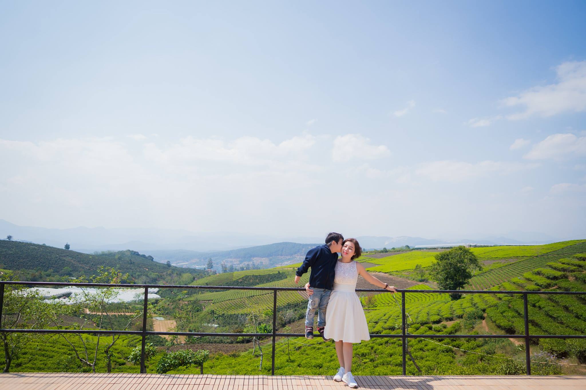 Hai mẹ con Thanh An